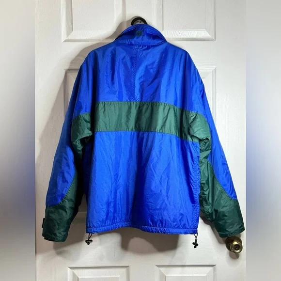 Vtg Timberland Nylon Jacket Coat Waterproof Fleece Lined Mens S Blue Green - Picture 10 of 15